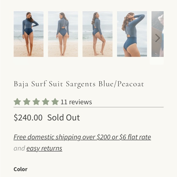 September Baja Surf SwimSuit - Picture 6 of 7